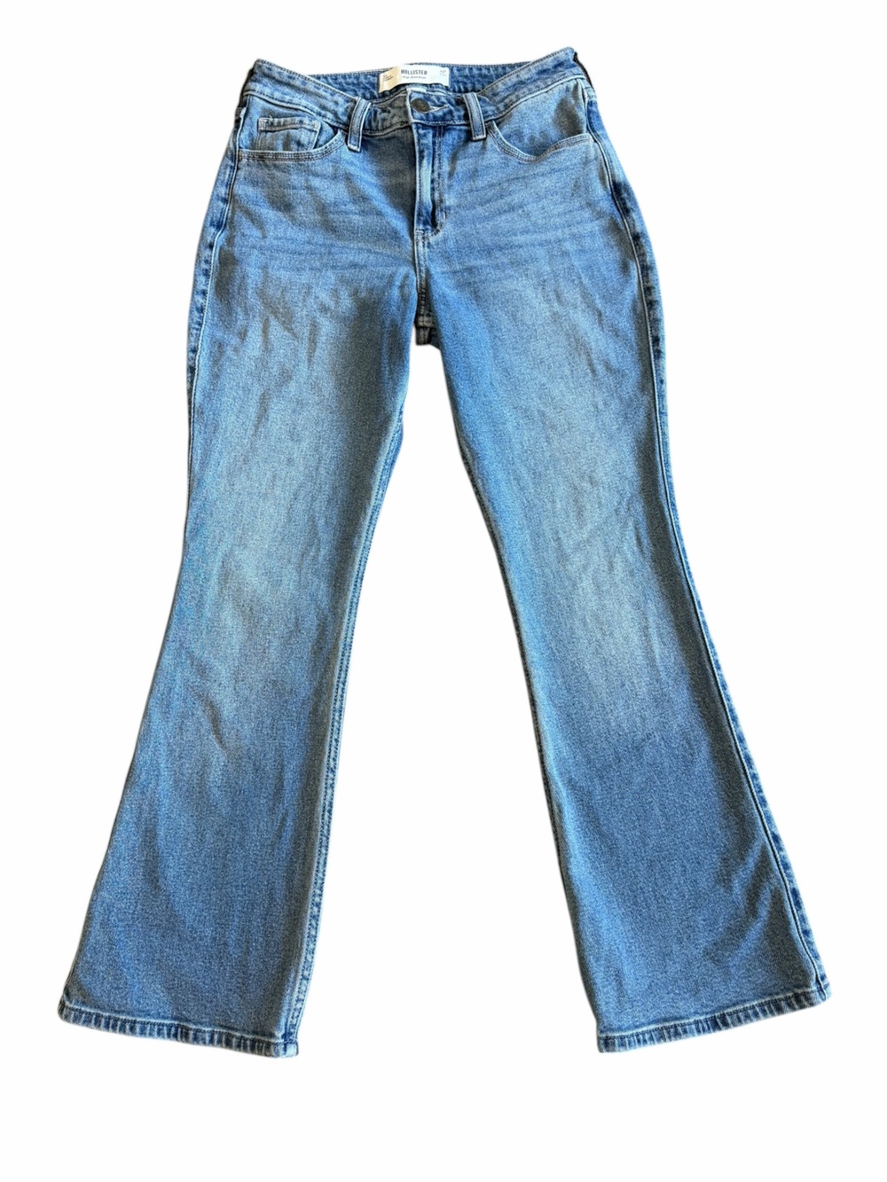 Hollister Curvy Fit High-Rise Bootcut Jeans Size 27 Short Medium Wash